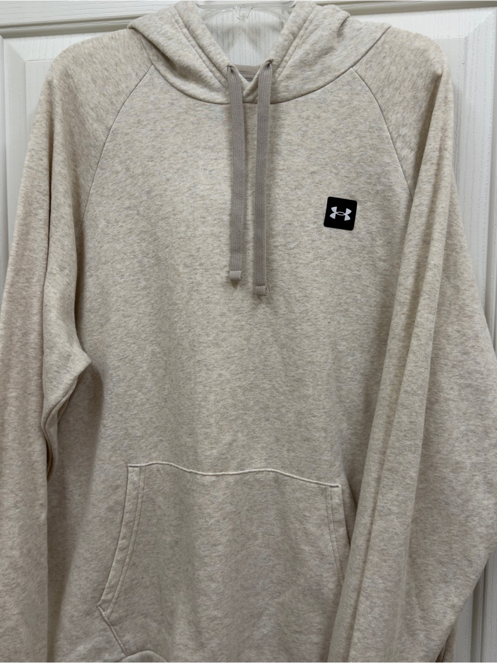 Under Armour Coldgear Men's Beige/Cream Heather Pullover Hoodie XXL